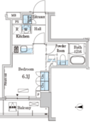 パークアクシス錦糸町ウエスト 709 間取り図