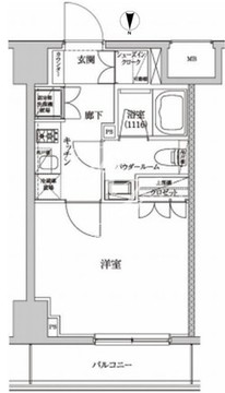 セジョリ墨田両国 702 間取り図