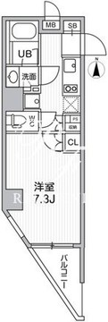 シーズンフラッツ浅草 601 間取り図