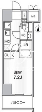 シーズンフラッツ浅草 602 間取り図