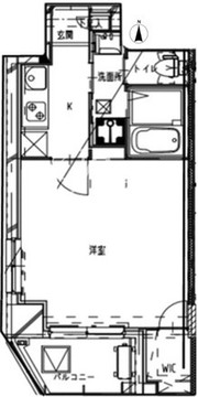 フィネス大井町 1001 間取り図