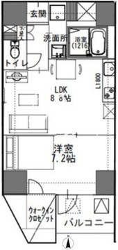 フィネス大井町 301 間取り図