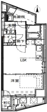 フィネス大井町 202 間取り図