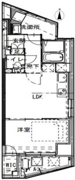 フィネス大井町 302 間取り図