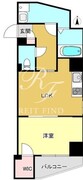 フィネス大井町 701 間取り図