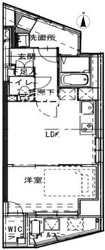 フィネス大井町 502 間取り図