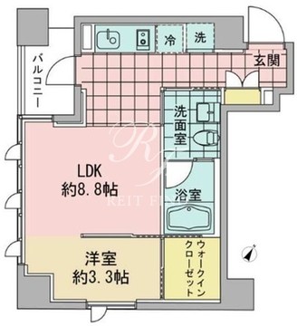 アズ日本橋人形町 206 間取り図