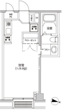 カスタリア都立大学 203 間取り図