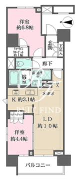 ザ・パークハウスアーバンス渋谷 1201 間取り図