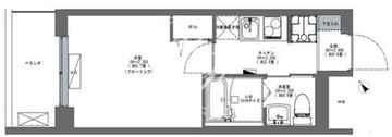 コンフォリア早稲田DEUX 303 間取り図