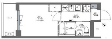 コンフォリア早稲田DEUX 313 間取り図