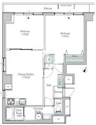 ブルックサイド水天宮前 201 間取り図