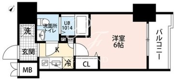 プレール・ドゥーク北品川 203 間取り図