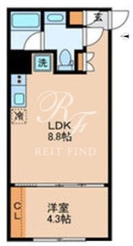 EDIT品川戸越 101 間取り図