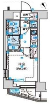 リヴシティ初台 204 間取り図