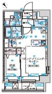 リヴシティ初台 701 間取り図