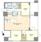 KDXレジデンス八丁堀 1104 間取り図