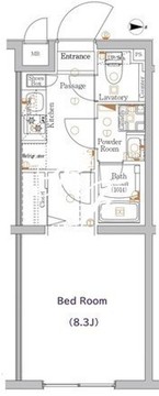 ジーベック経堂 303 間取り図