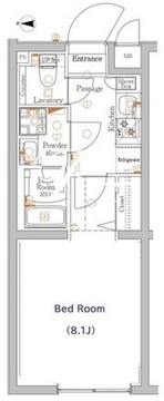 ジーベック経堂 212 間取り図