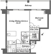 オーパスレジデンス恵比寿 318 間取り図