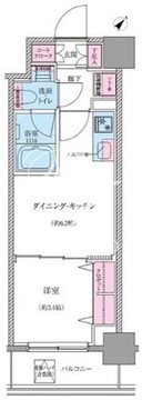 クレヴィアリグゼ世田谷松陰神社前 604 間取り図