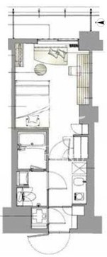 レックスガーデン神楽坂北町 502 間取り図