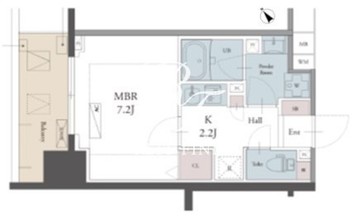 ラグゼナ用賀 501 間取り図