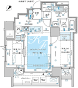 ディームス渋谷本町 1301 間取り図