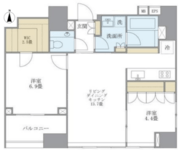 ラサンテ麻布十番 1203 間取り図