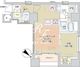 アネーロ銀座 601 間取り図