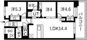 アクティ目黒駅前 1-1106 間取り図