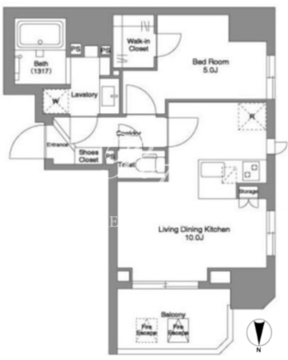 BPRレジデンス王子 201 間取り図