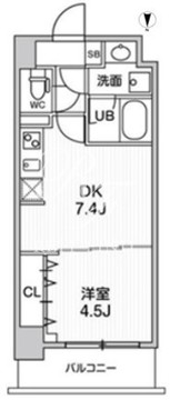 ウィーヴプレイス森下 202 間取り図