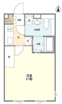 アレーロ三軒茶屋3 203 間取り図