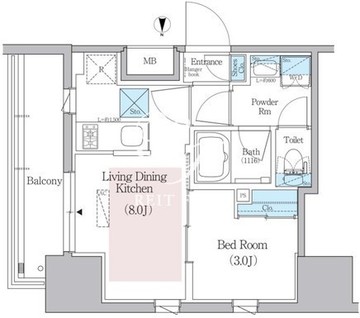 アーバネックス蔵前レジデンス 204 間取り図