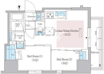 アーバネックス蔵前レジデンス 305 間取り図