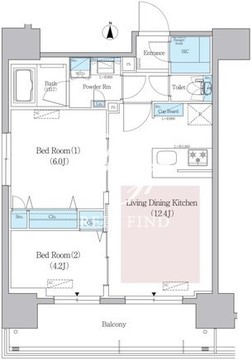 アーバネックス蔵前レジデンス 1402 間取り図