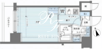 レジディア銀座東 203 間取り図