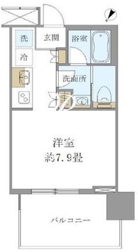 ブリリアタワー浜離宮 4階 間取り図