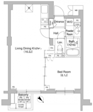 コンフォリア原宿 315 間取り図