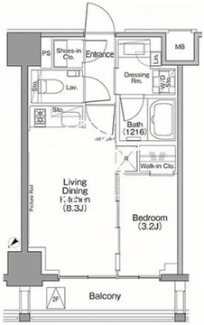 ザ・パークハビオSOHO南青山 403 間取り図