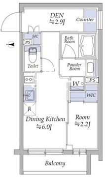 イプセ四谷三丁目 401 間取り図