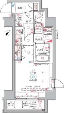 クレヴィスタ東向島 201 間取り図