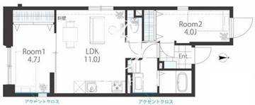 クレア渋谷初台 401 間取り図