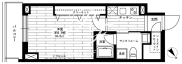 グランドコンシェルジュ六本木 406 間取り図