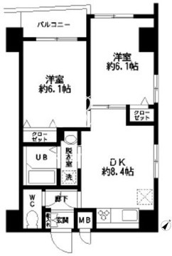 HF東日本橋レジデンス 801 間取り図