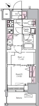 シーフォルム王子2 304 間取り図