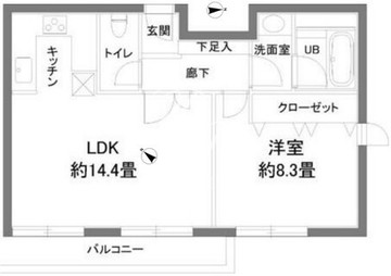 カスタリア西麻布霞町 105 間取り図