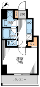 ザ・パーククロス門前仲町 803 間取り図