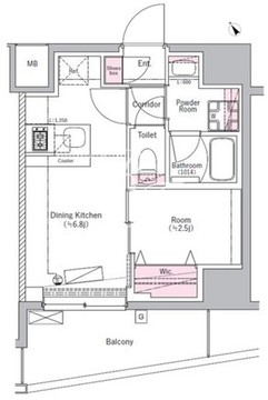 シーフォルム田端 304 間取り図